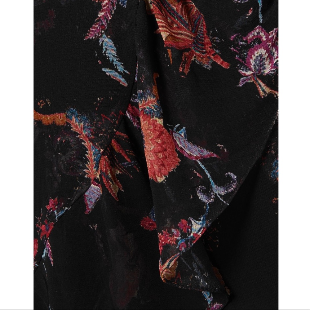 IRO Ruffled Printed Georgette Mini Dress - Picture 5 of 8